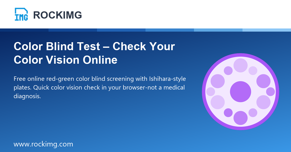 Color Blind Test – Check Your Color Vision Online | ROCKIMG