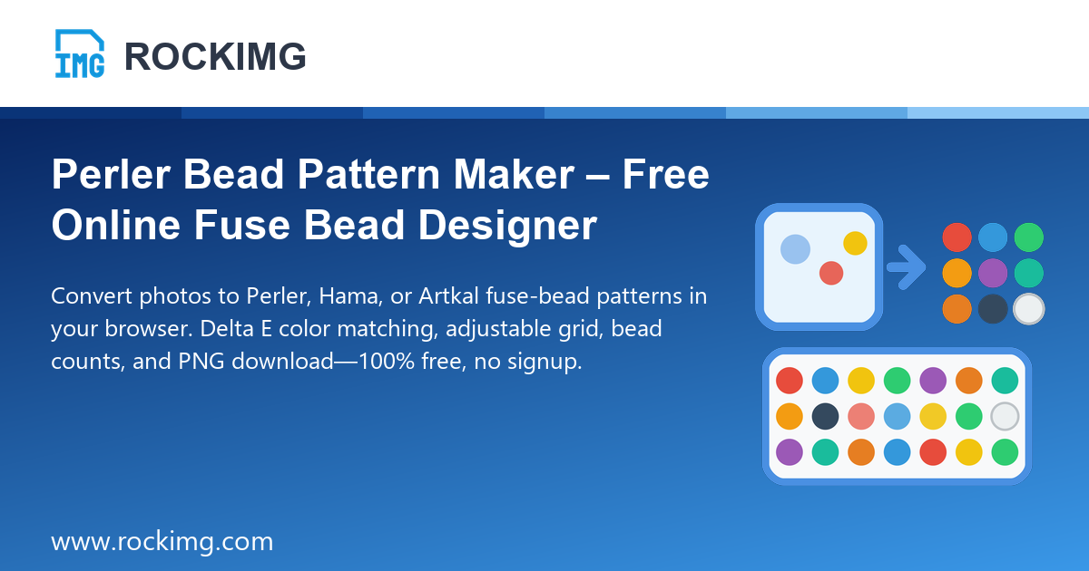 Perler Bead Pattern Maker – Free Online Fuse Bead Designer | ROCKIMG