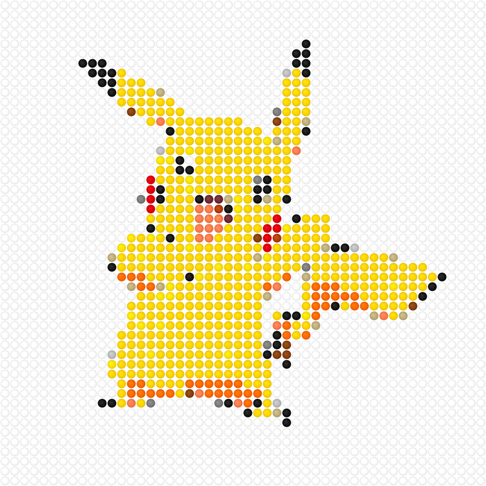 Pikachu bead pattern sample